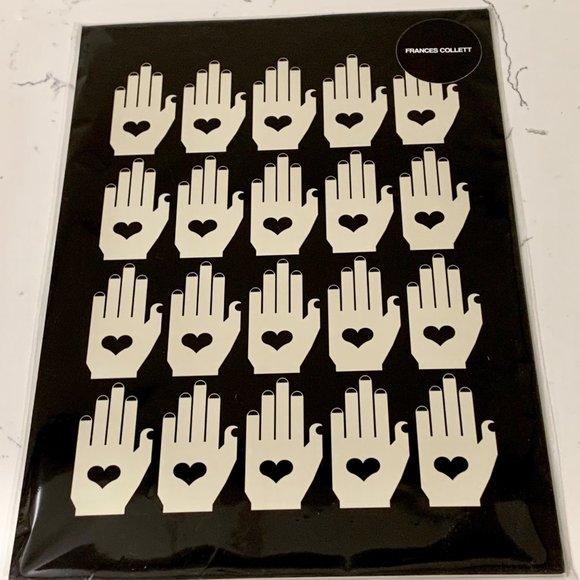 11.5 X 16.5 Monochromatic Hearts and Hands Print from Frances Collett - Picture 1 of 5